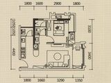 方直东岸_1室1厅1卫 建面56平米