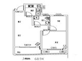 国际迪拜城_2室2厅1卫 建面68平米