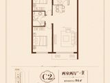 汇智悦景湾_2室2厅1卫 建面94平米