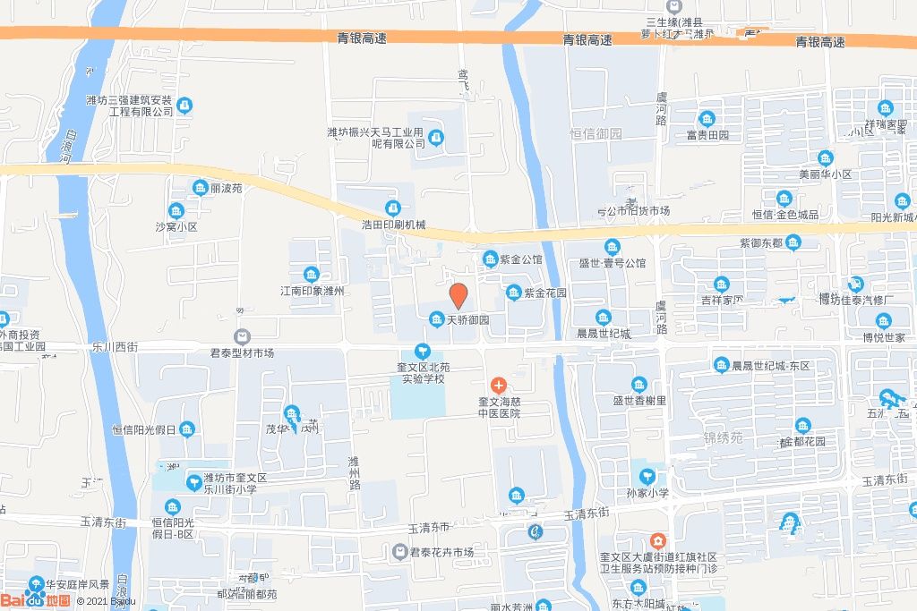 奎文区乐川街以北、鸢飞路以西