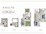 蓝城明月香山_3室2厅3卫 建面136平米