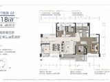 万科深业湾中新城_4室2厅2卫 建面118平米