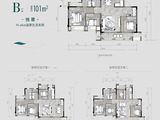 龙湖春屿江岸_3室2厅2卫 建面101平米